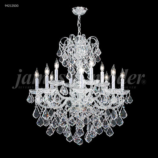 Vienna 12 Glass Arm Chandelier - Swarovski crystals (Clear)