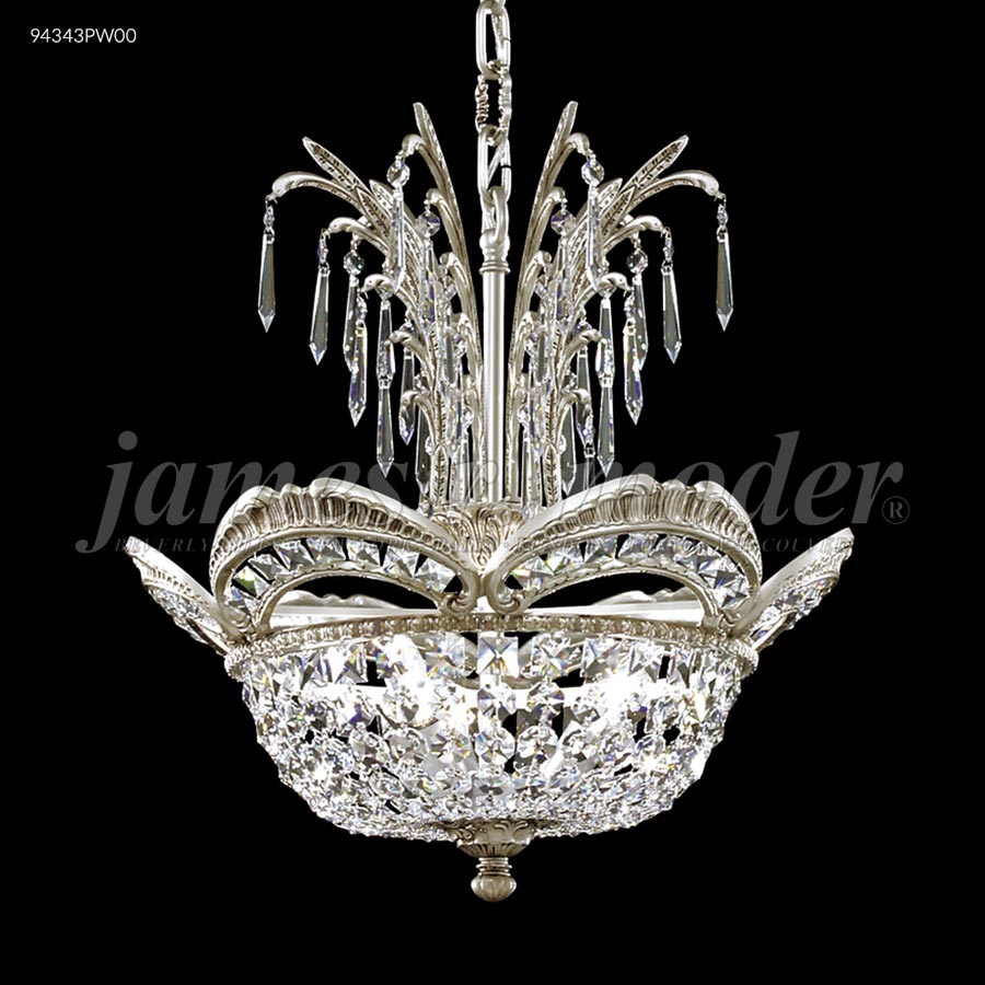 Dynasty Cast Brass Pendant - Swarovski crystals (Clear)