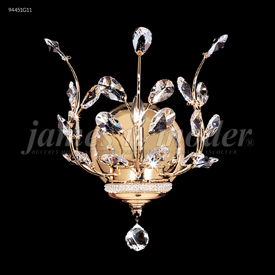 Florale Wall Sconce - SPECTRA CRYSTAL by Swarovski -Clear
