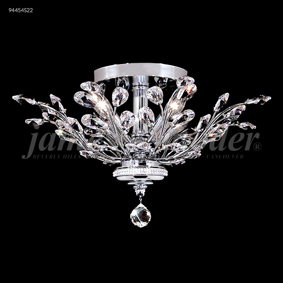 Florale Collection Flush Mount - IMPERIAL Crystal (Green)