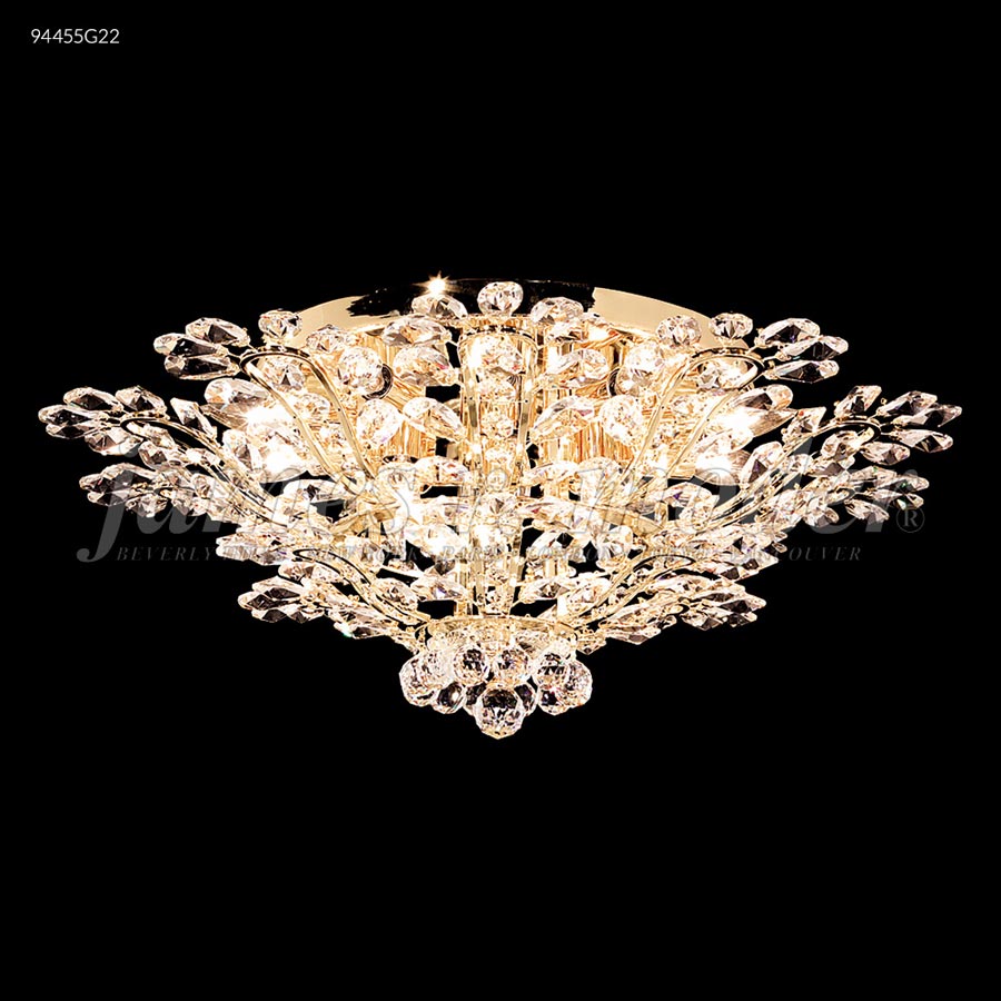 Florale Collection Flush Mount - IMPERIAL Crystal (Golden Teak)