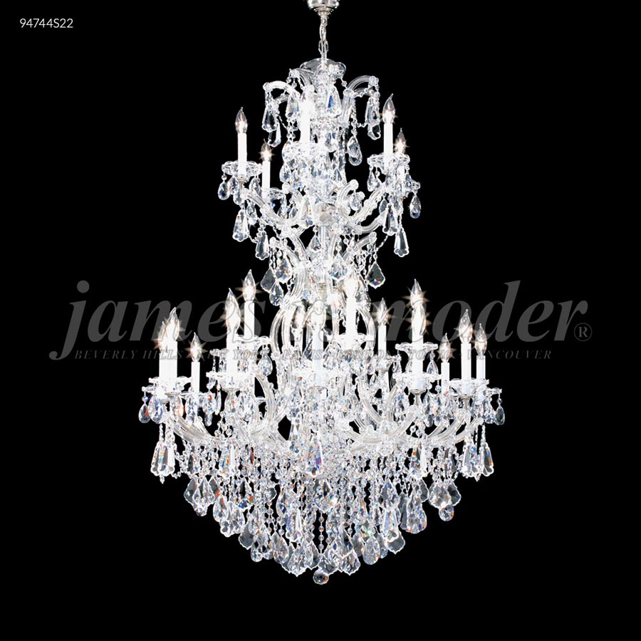 Maria Theresa 36 Arm Entry Chand. - Swarovski crystals (Clear)