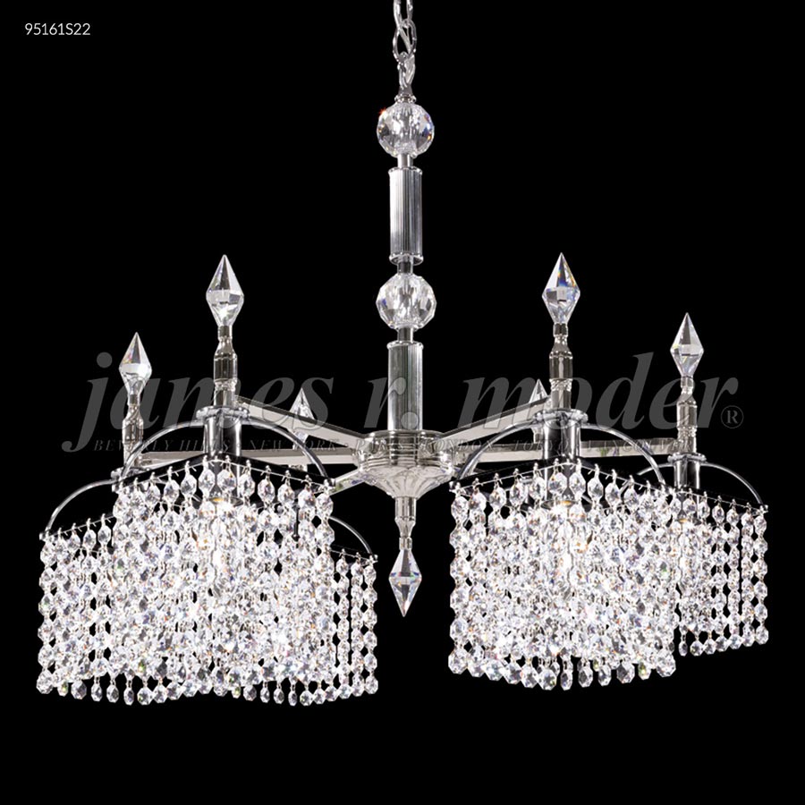 Tekno Mini Chandelier w/6 Square Heads - IMPERIAL Crystal (Amber)