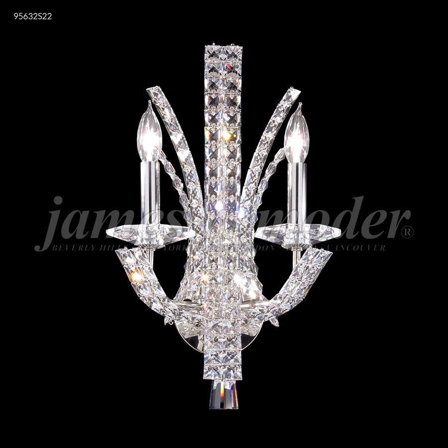 Eclipse Collection 2 Arm Wall Sconce - IMPERIAL Crystal (Clear)