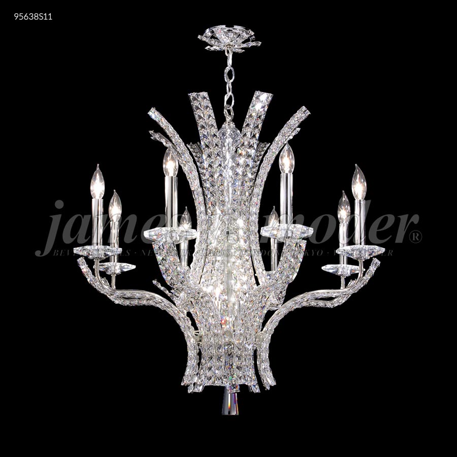 Eclipse Collection 8 Arm Chandelier - SPECTRA CRYSTAL by Swarovski -Clear