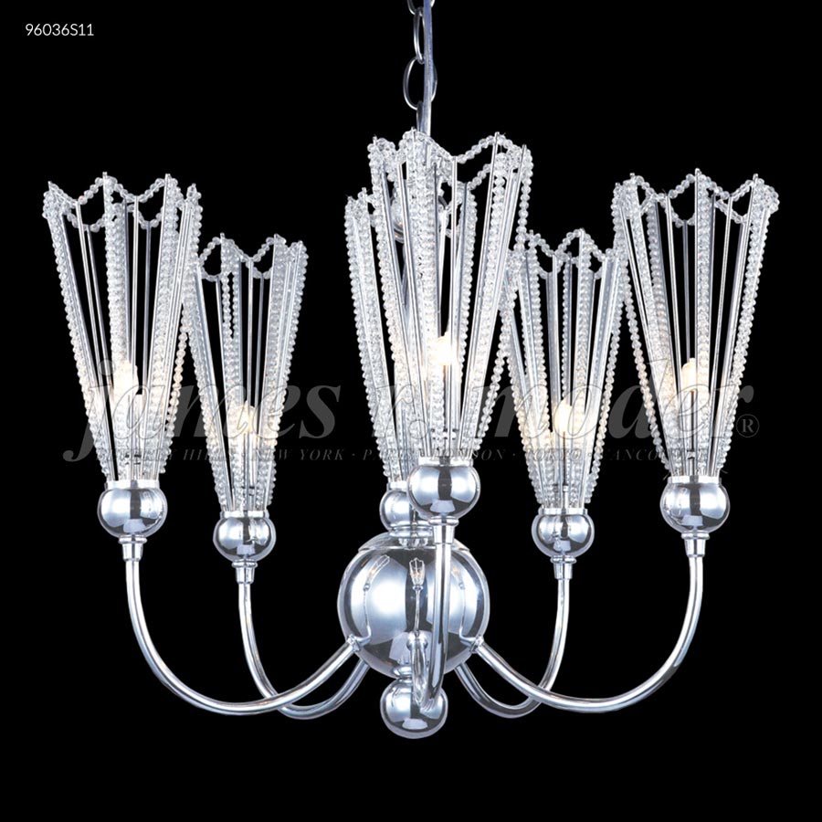 Medallion 6 Arm Chandelier - SPECTRA CRYSTAL by Swarovski -Clear