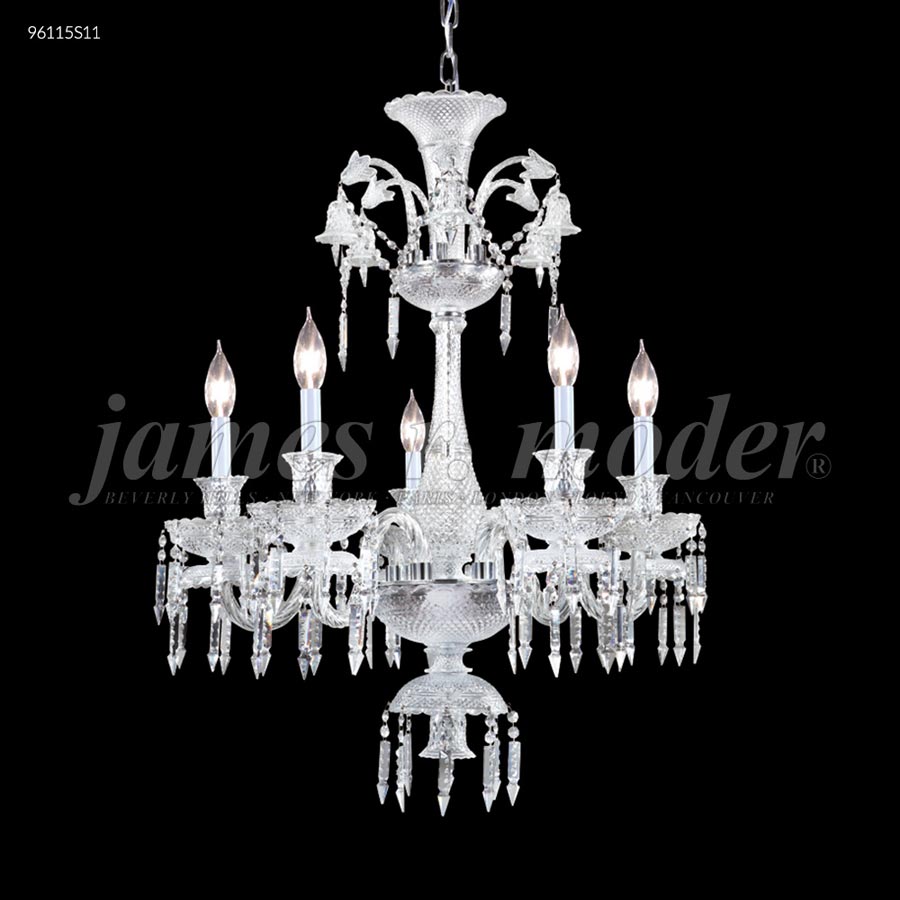 Le Chateau 5 Arm Chandelier - SPECTRA CRYSTAL by Swarovski -Clear