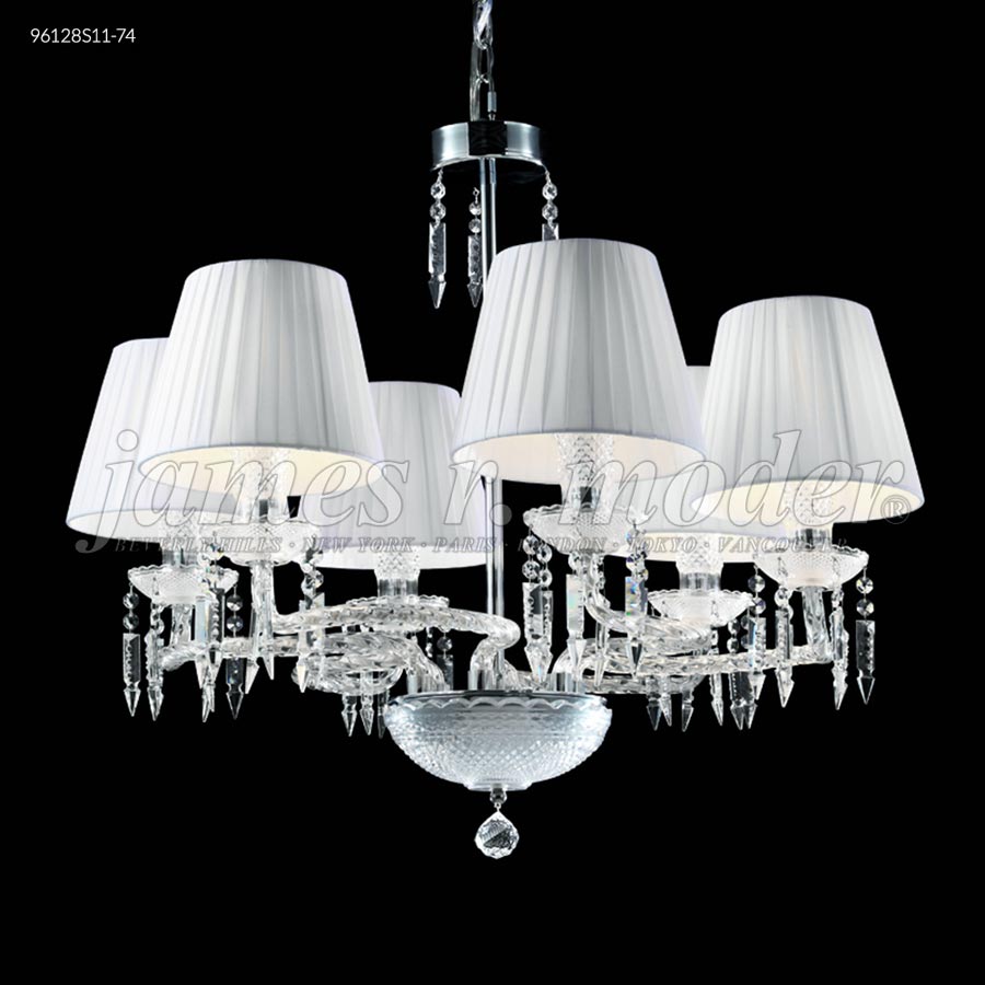 Le Chateau 6 Arm Chandelier - SPECTRA CRYSTAL by Swarovski -Clear