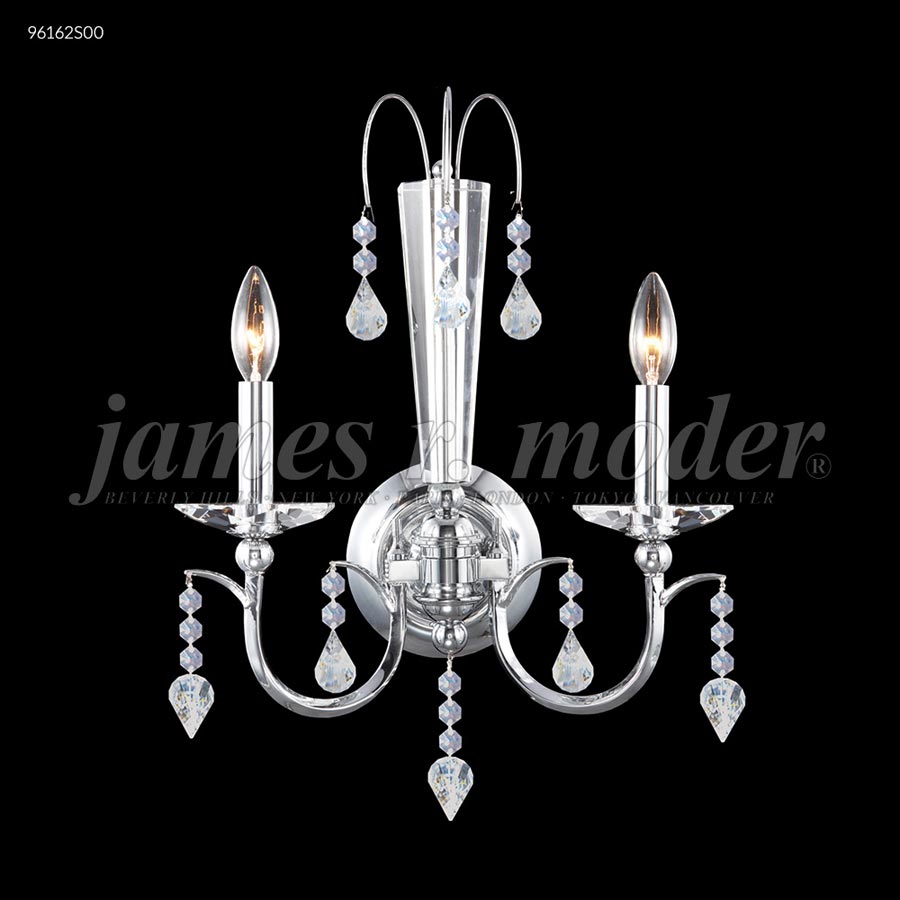 Medallion 2 Arm Wall Sconce - Swarovski crystals (Clear)