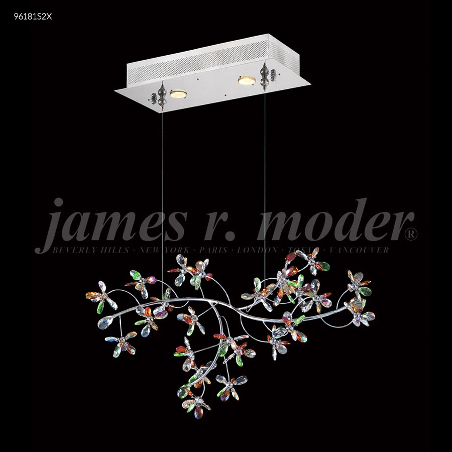 Continental Fashion Floral Chandelier - IMPERIAL Crystal (All Colors)