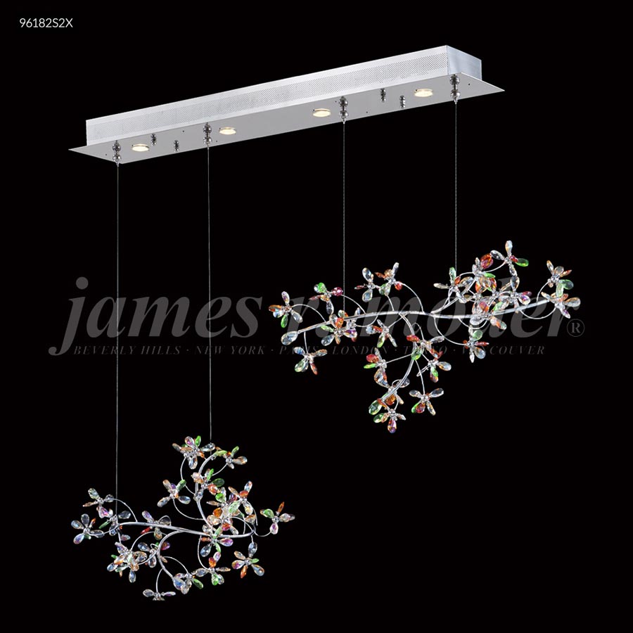 Continental Fashion Floral Chandelier - IMPERIAL Crystal (All Colors)