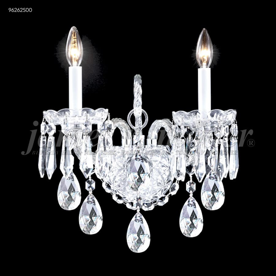 Venetian Collection 2 Arm Wall Sconce - Swarovski crystals (Clear)