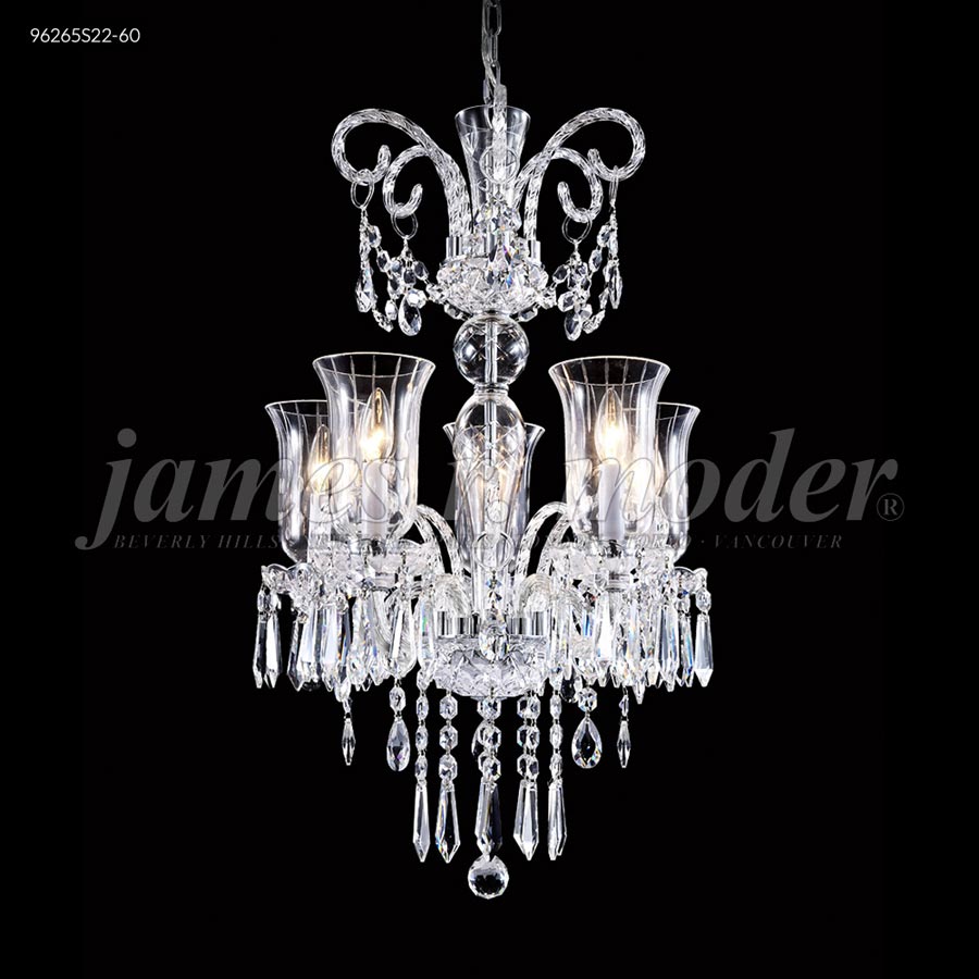 Venetian 5 Arm Pendant - Swarovski crystals (Clear)