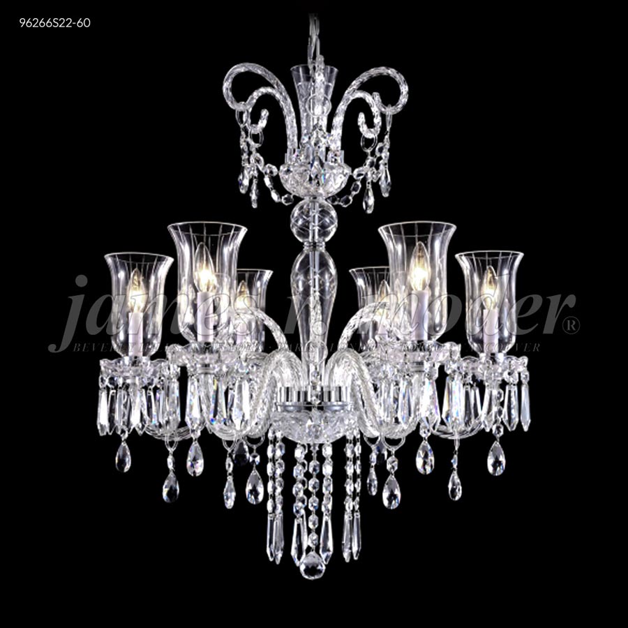 Venetian 6 Arm Chandelier - SPECTRA CRYSTAL by Swarovski -Clear