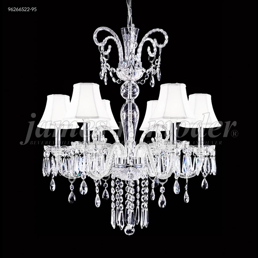 Venetian 6 Arm Chandelier - IMPERIAL Crystal (Clear)