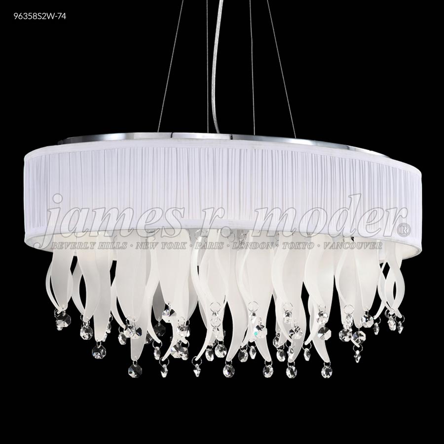 Oval Chandelier with Shade - IMPERIAL Crystal (Clear)