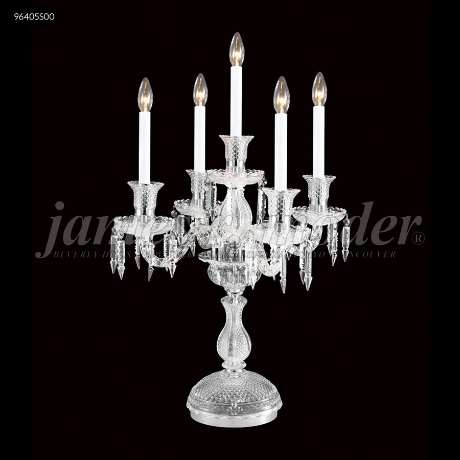 5 Arm Table Lamp - Swarovski crystals (Clear)