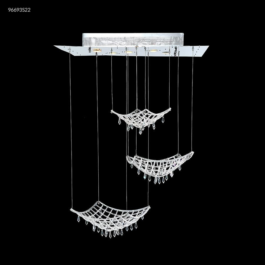 3 Net, 5 Light Chandlier - IMPERIAL Crystal (Clear)