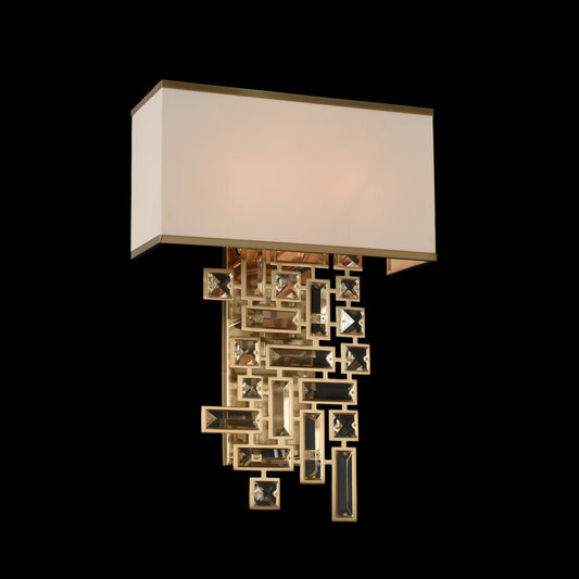 Vermeer 2 Light Wall Bracket in brushed champagne finish
