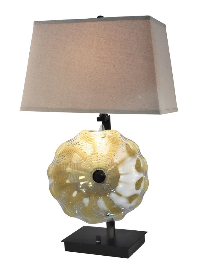 Impasto 28.5"H Hand Blown Art Glass Table Lamp