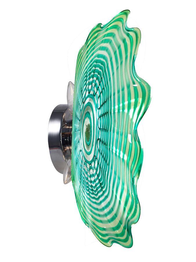Waterfront 20"D Art Glass Wall Light Fixture