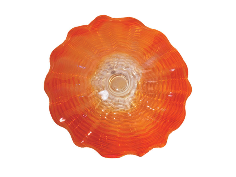Titan 9"D Hand Blown Art Glass Wall Decor