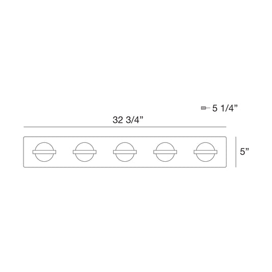 Ryder 5-Light LED Bathbar