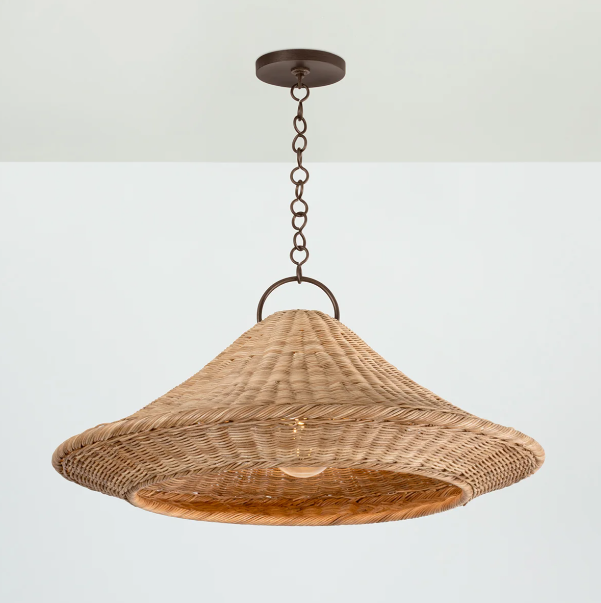 32" BAYCHESTER RATTAN PENDANT