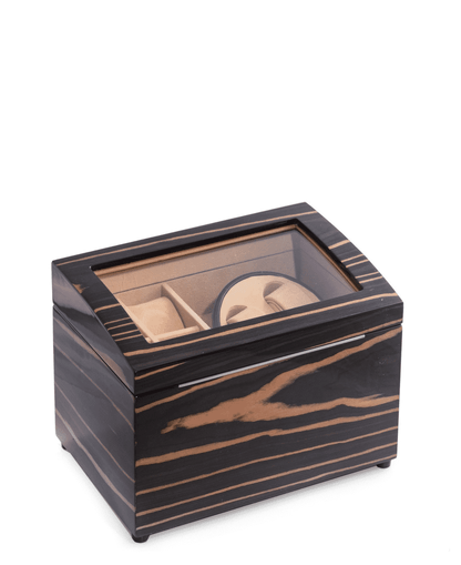 LACQUERED BURL WOOD WATCH BOX
