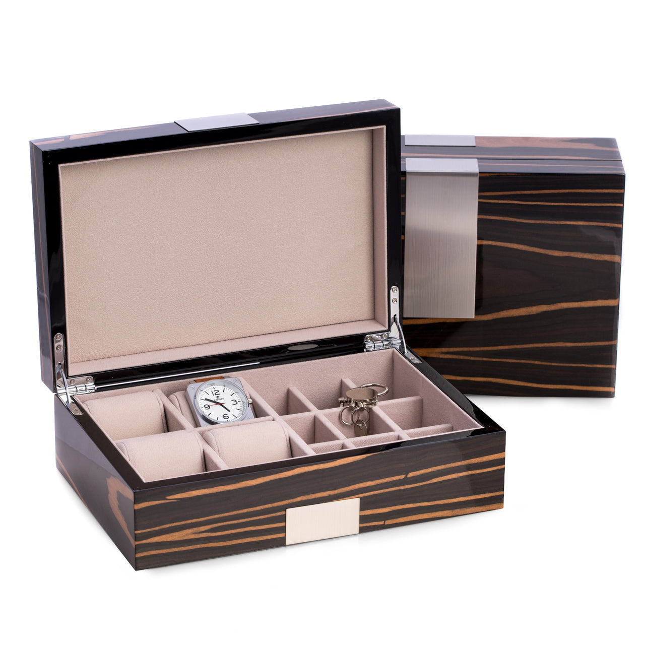  Burl Wood Valet Box