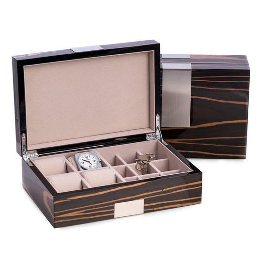  Burl Wood Valet Box