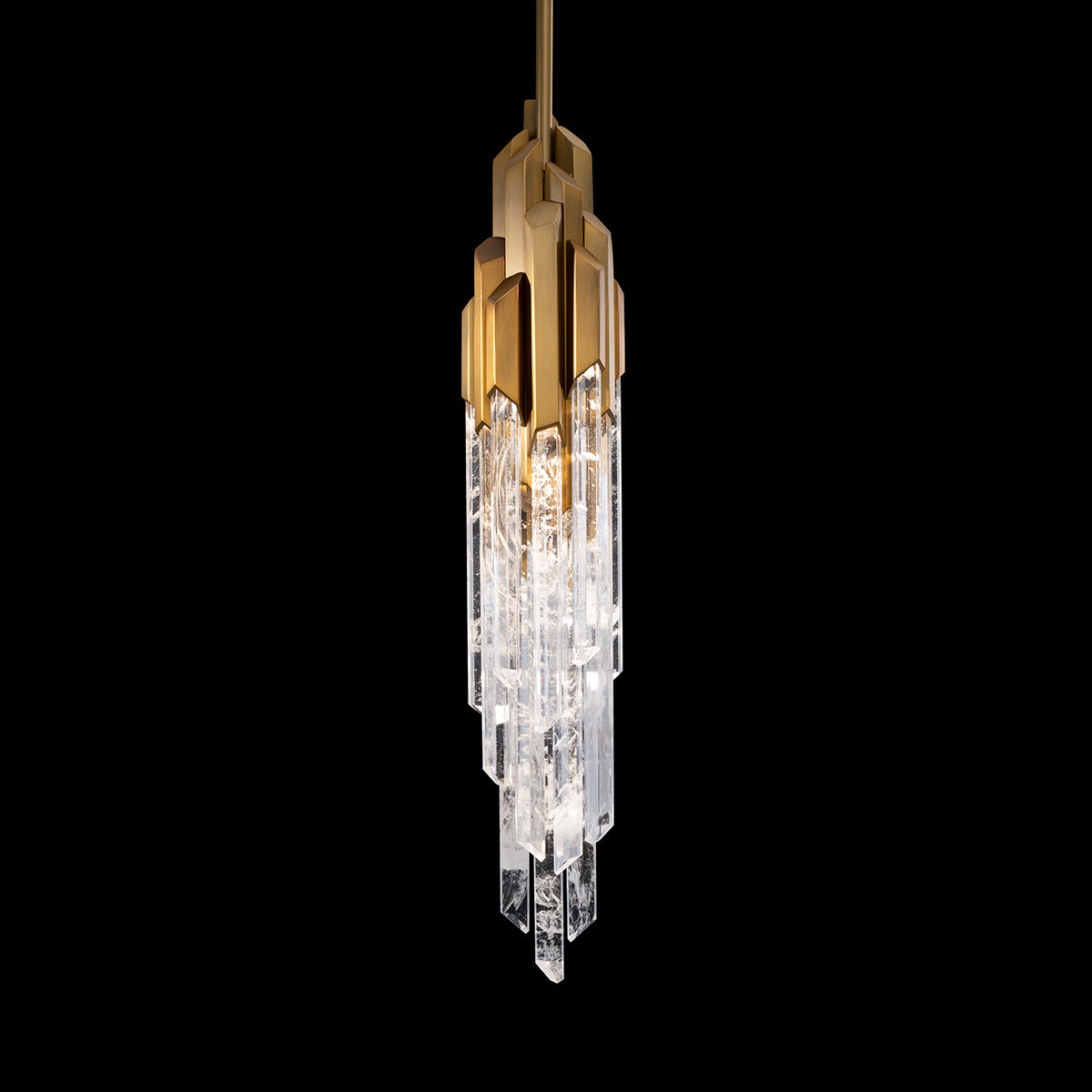 ORGANZA OPTIC HAZE QUARTZ LED PENDANT 