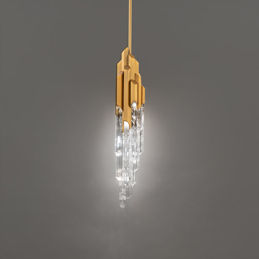 ORGANZA OPTIC HAZE QUARTZ LED PENDANT 