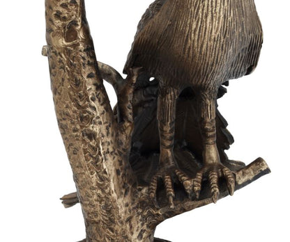 Cast Aluminum Sculptural Peacock Accent Table