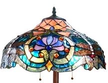 Hand Crafted Tiffany-Style Floor Lamp