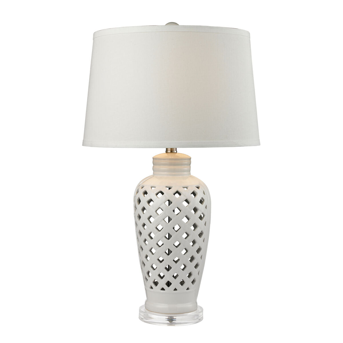 Openwork 27" Table Lamp
