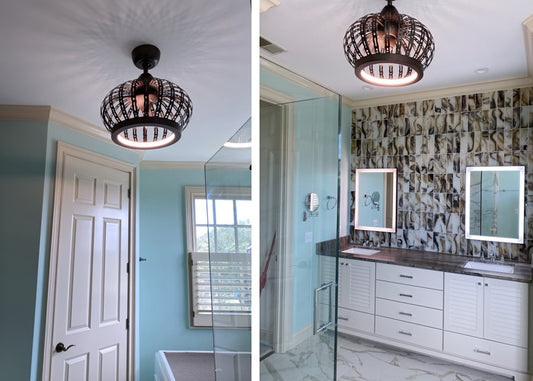 Dana Ceiling Fan with Intergraded LED Light  