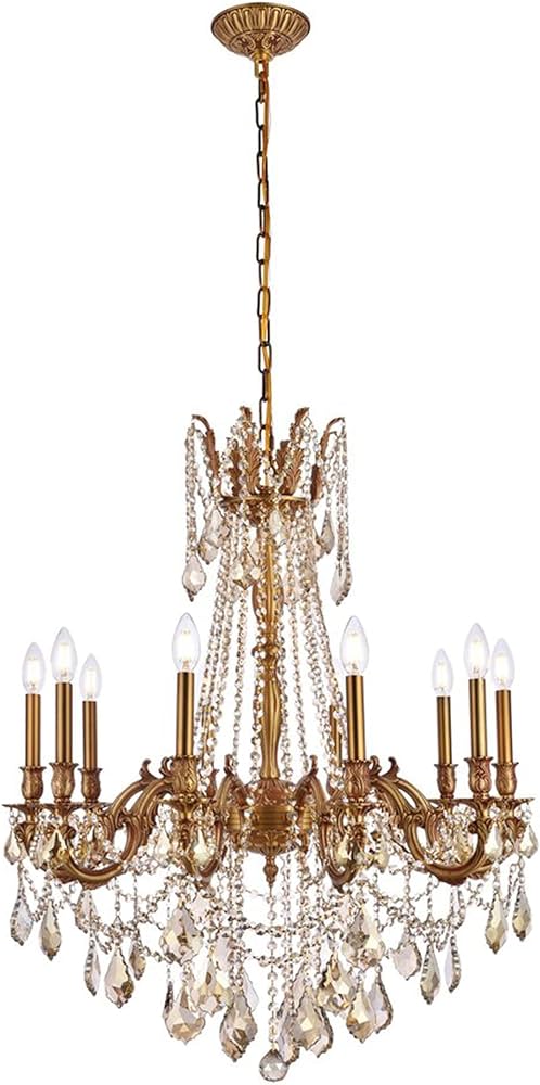 ROSALIA 10 LT CHANDELIER FRENCH GOLD