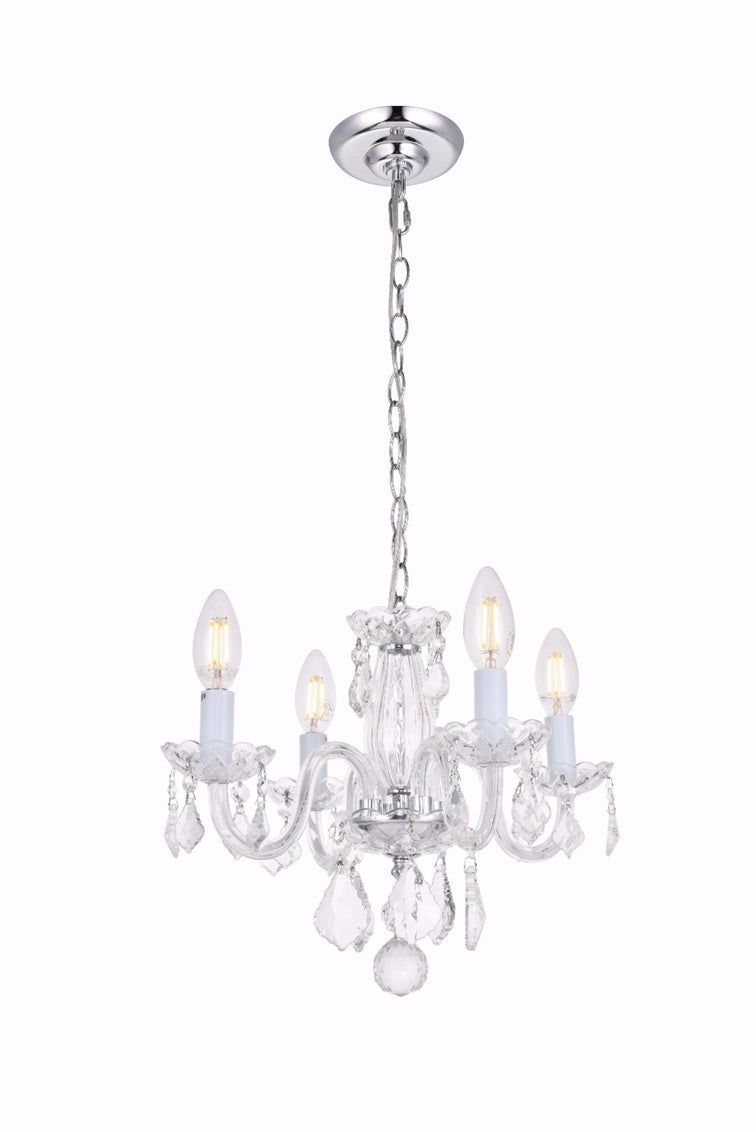 15" MINI CLEAR CRYSTAL CHANDELIER