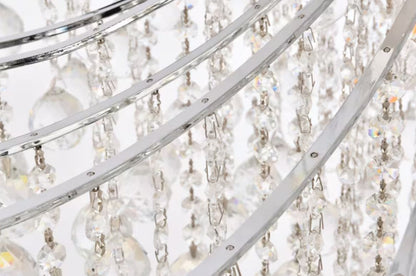 CRYSTAL BALL15 LIGHT CHANDELIER 31"