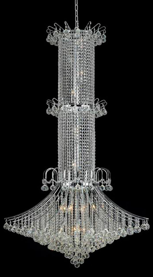 Toureg 20 Light 44 inch Chrome Foyer Ceiling Light in Royal Cut