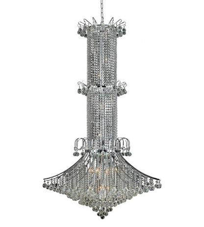 Toureg 20 Light 44 inch Chrome Foyer Ceiling Light in Royal Cut