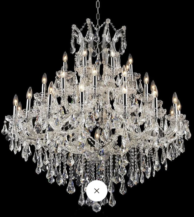 44" MARIA THERESA 37 LIGHT CHANDELIER