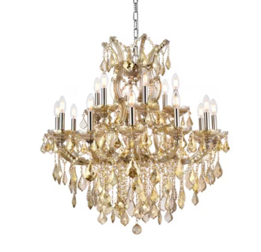 30" Maria Theresa 19LT WITH GOLDEN TEAK CRYSTAL