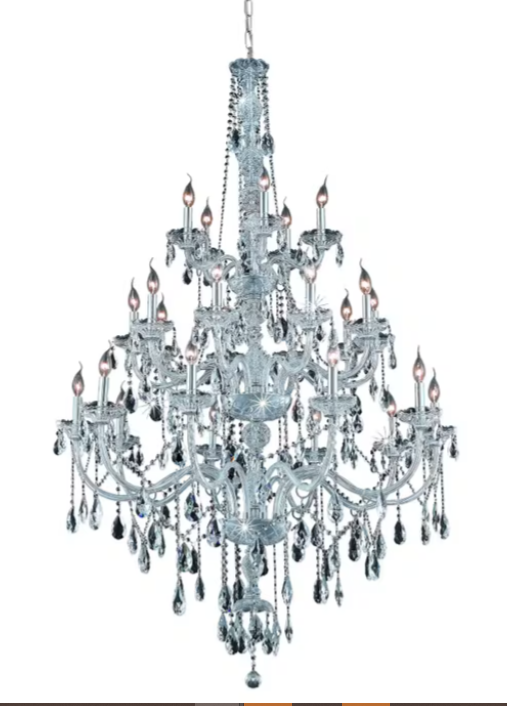 Verona Collection Chandelier Chrome Finish 25Lt