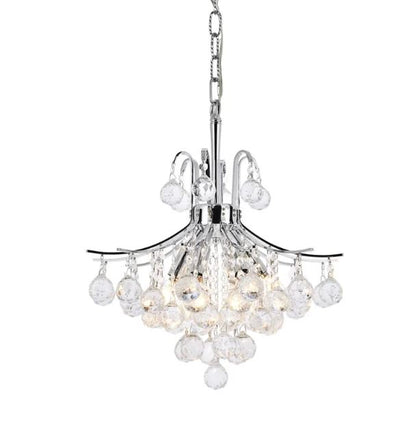 16" 6 LT Crystal Ball Chandelier