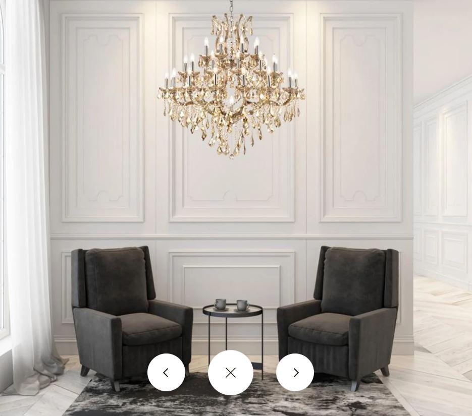 Crystal Maria Theresa Chandelier 46" 49 Lights