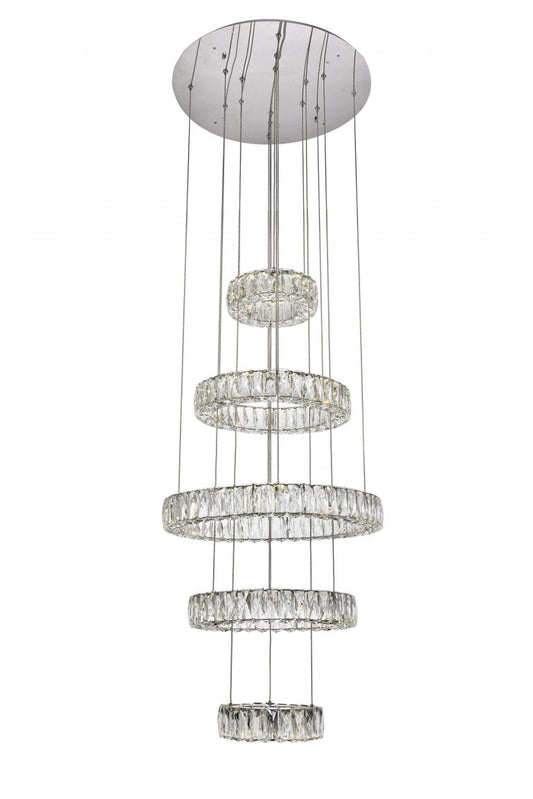 5 Light Crystal Rings LED 