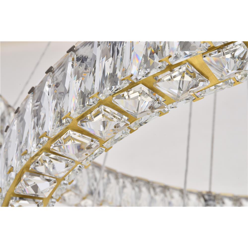  Integrated LED light Gold Chandelier Clear Royal Cut Crystal 