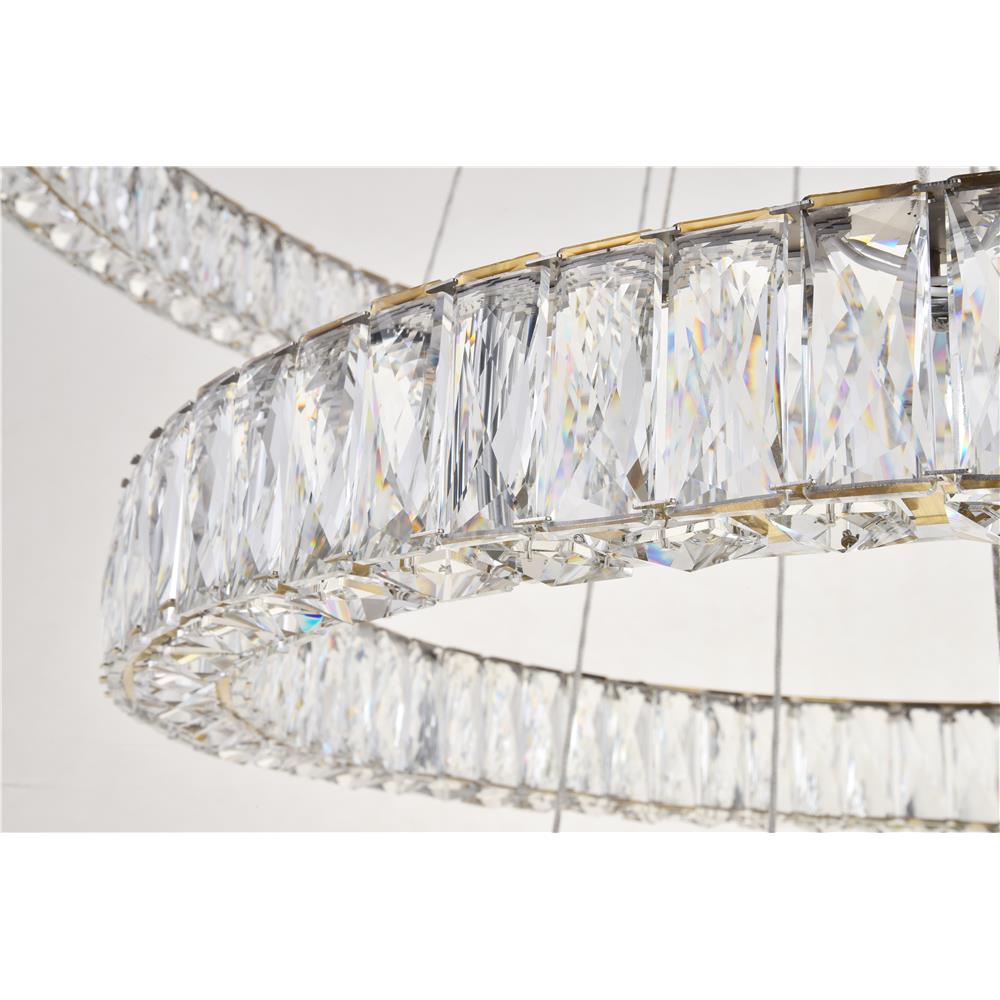  Integrated LED light Gold Chandelier Clear Royal Cut Crystal 